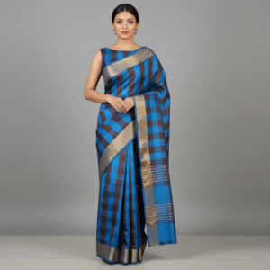 Chiralapattu Cotton – Blue & Brown