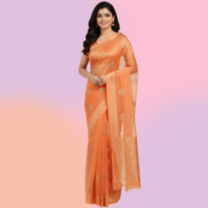 Orange Weave - Organza