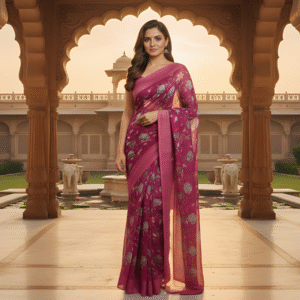 Royal Rani Pink Charm Georgette