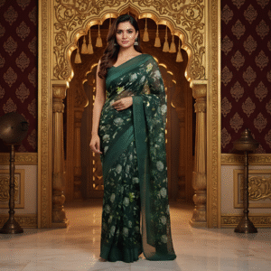 Royal Rani Green Georgette