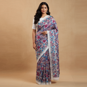 Multicolour Floral print Mulmul Cotton